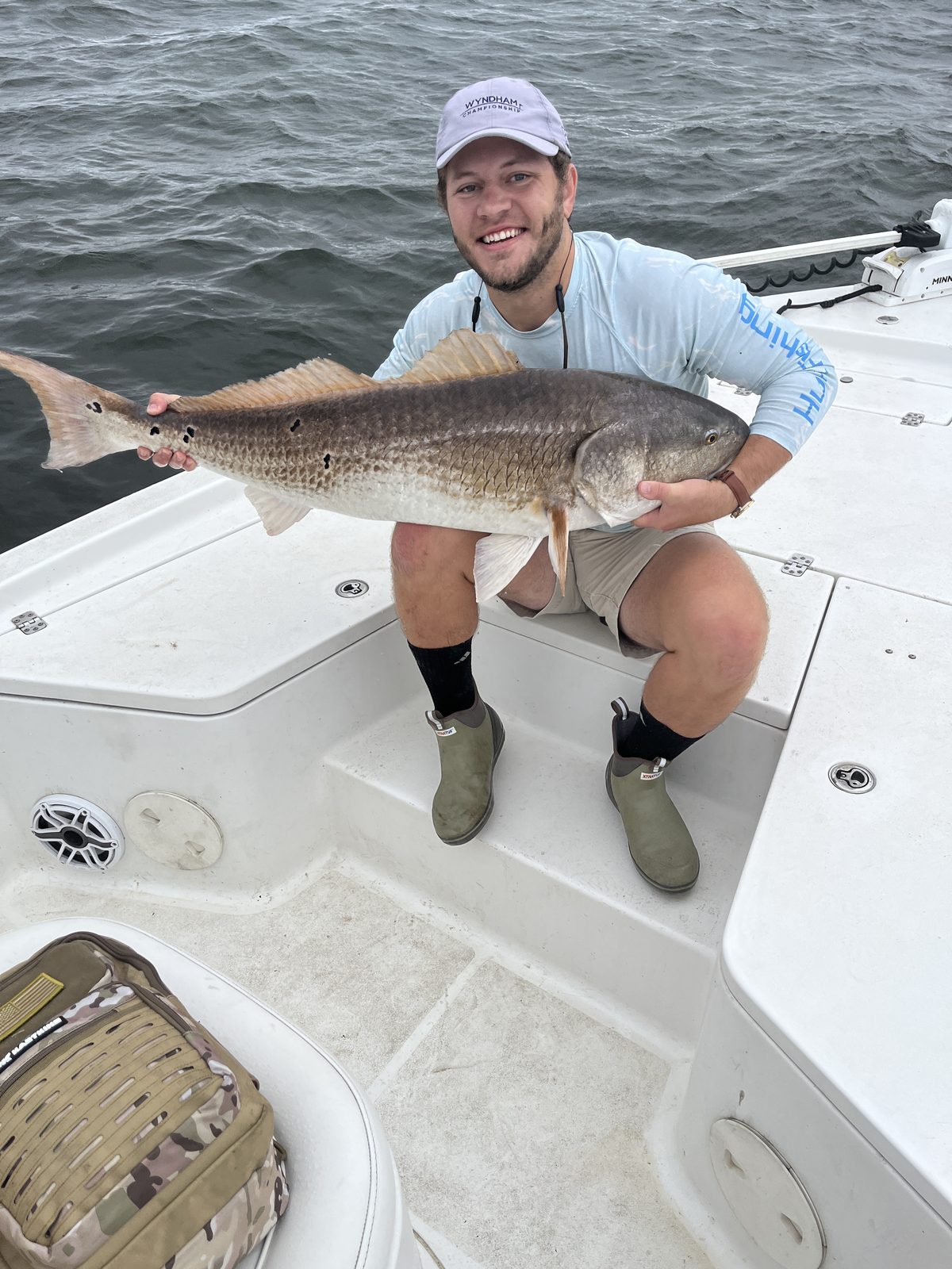 Big red drum before the release