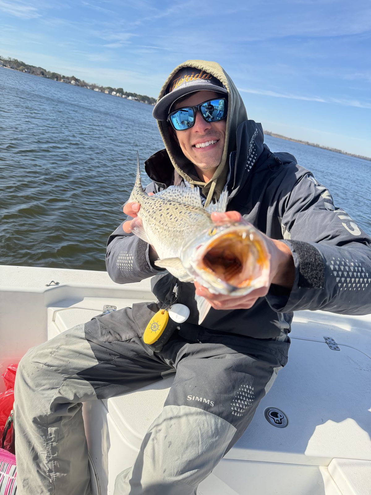 Red drum landed on a Champs Coastal charter