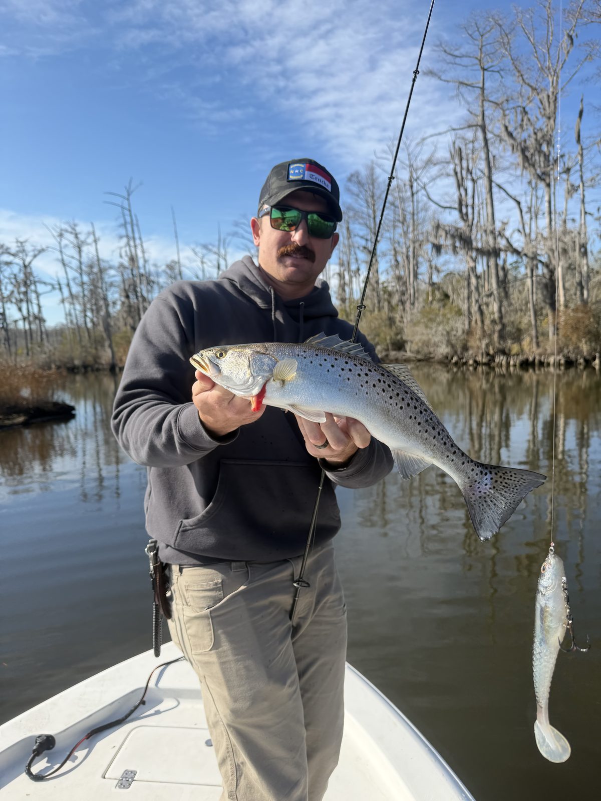 Guests showing off their catch