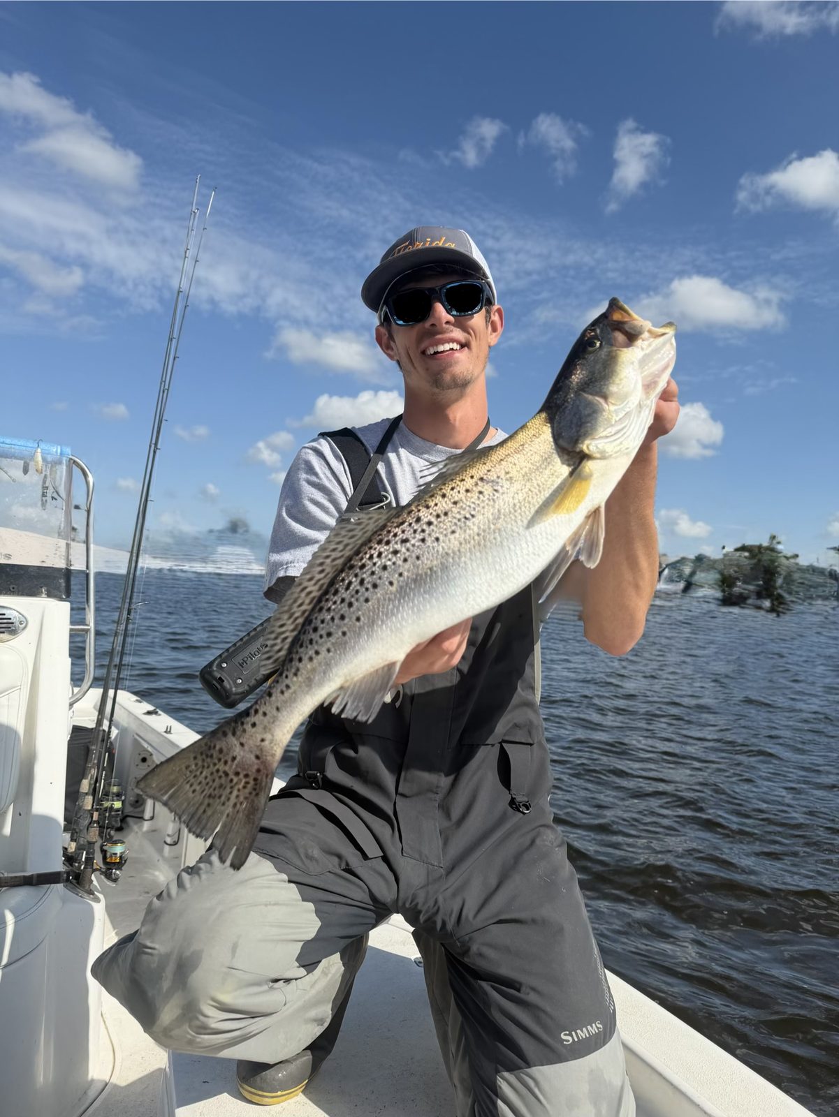 Striped bass caught inshore