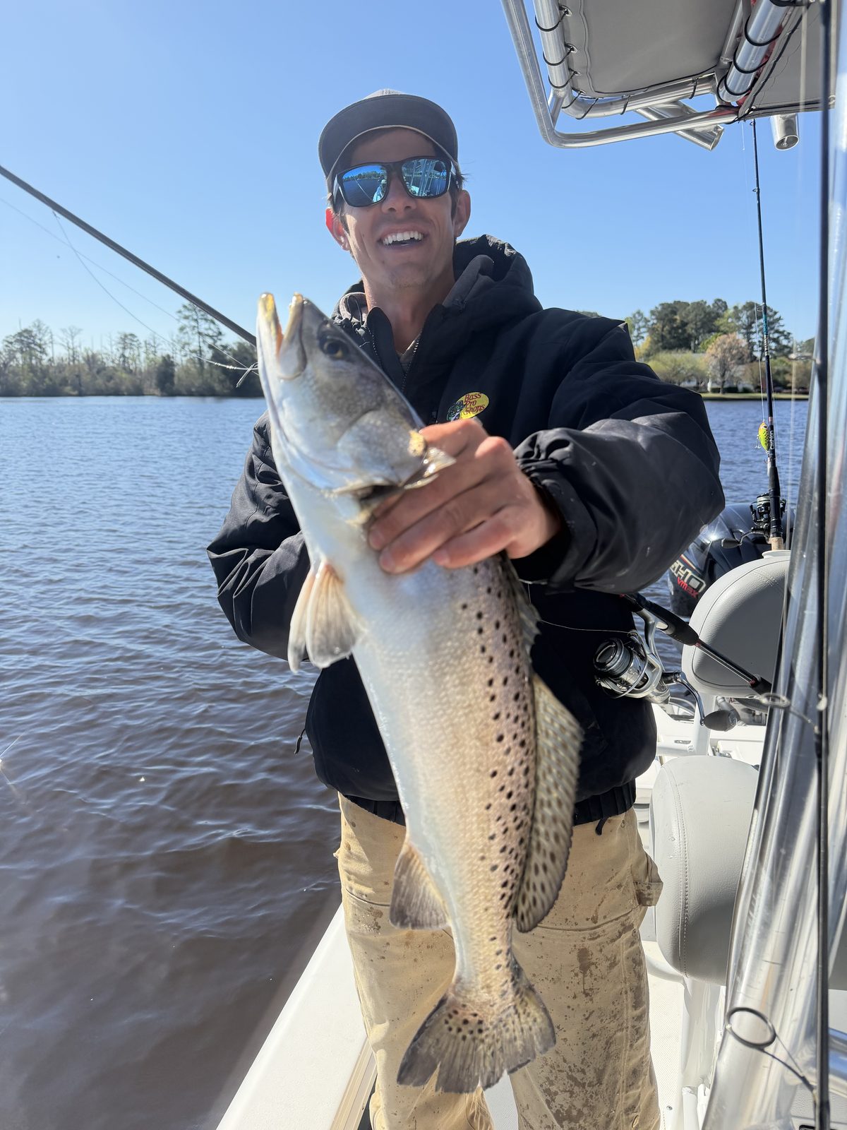 Netting a Pamlico River trout